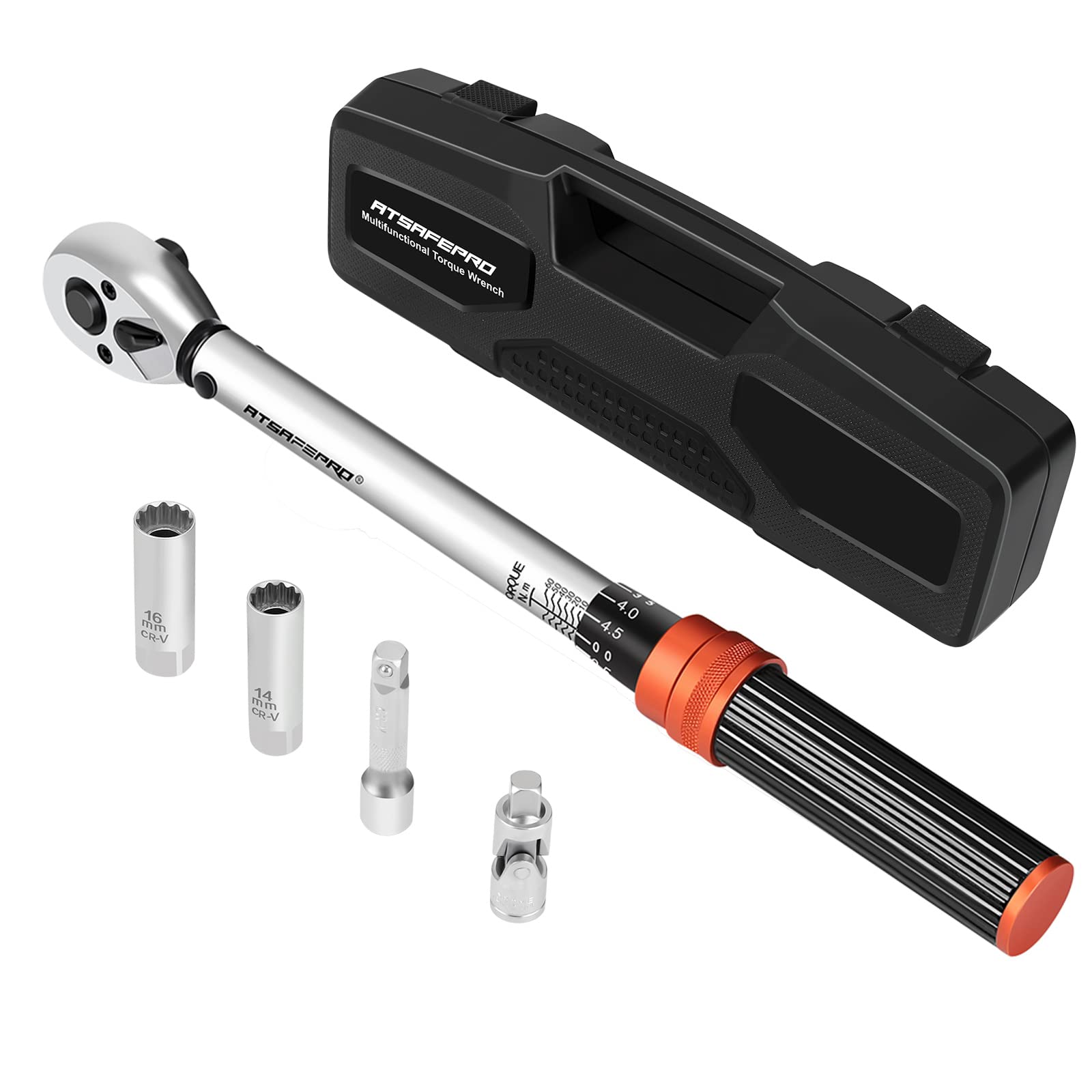 ATsafepro Torque Wrench 3/4 Inch, 100-600 Nm Torque Wrenchs, ±3% Error Accuracy with 48 Teeth Dual-Direction Adjustable for Repair of Car, Truck, Tractor