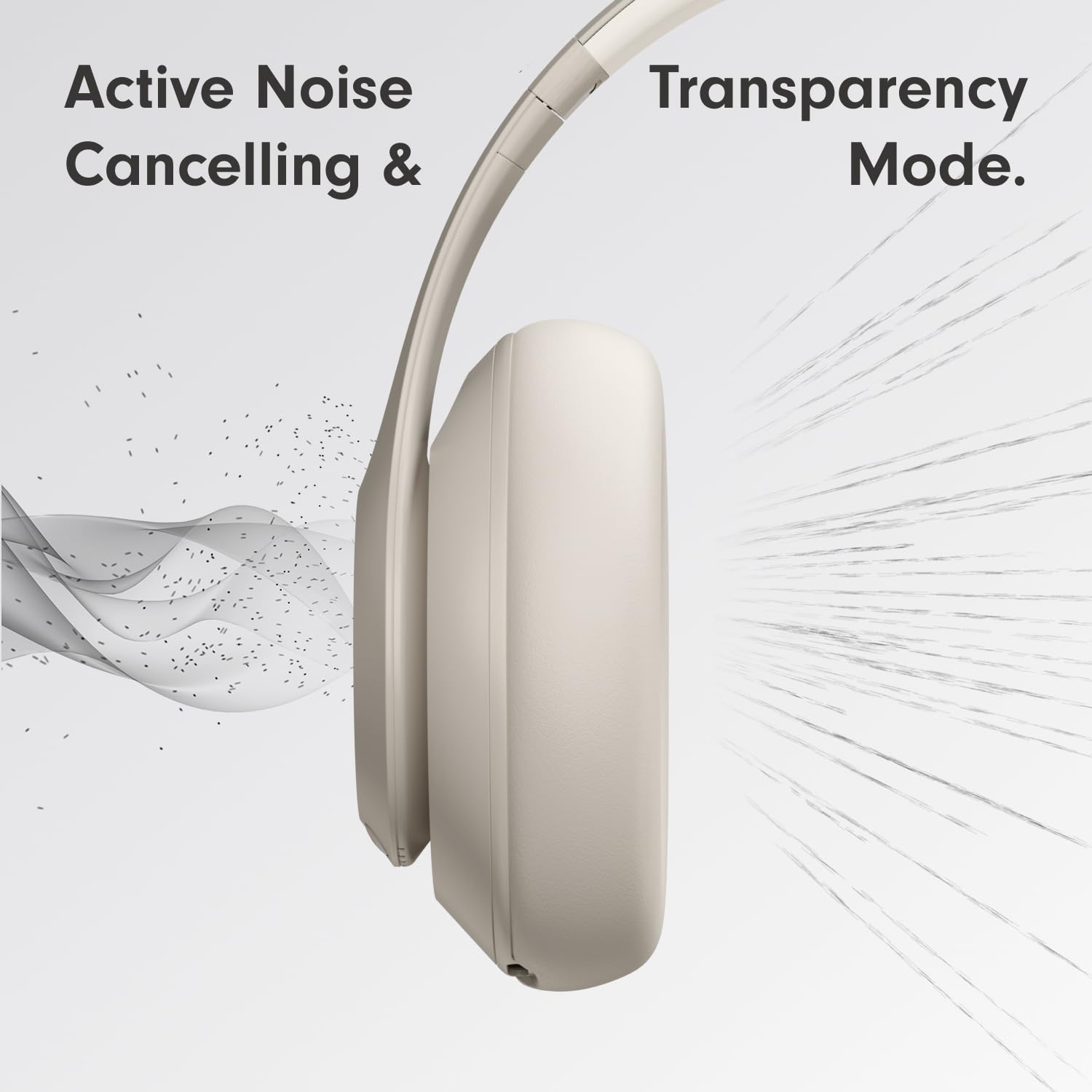 Beats Studio Pro – Wireless Bluetooth Noise Cancelling Headphones, Personalised Spatial Audio, USBC Lossless Audio, Apple & Android Compatibility, Up to 40 Hours Battery Life – Sand Grey