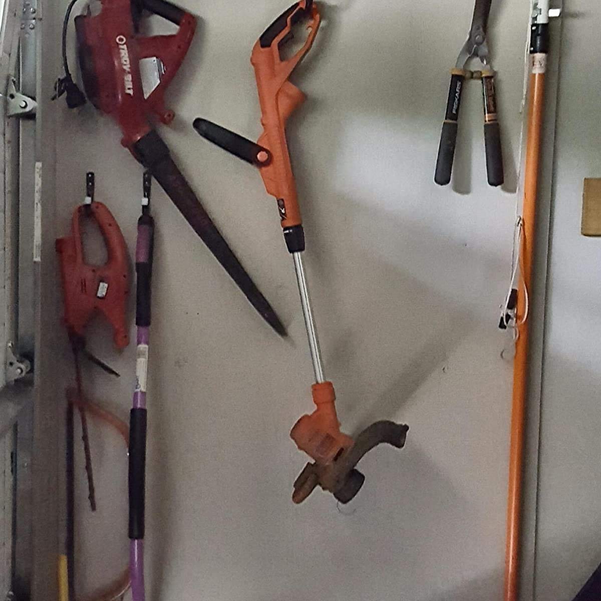 pipabiba 17cm Garage Storage Ladder Hooks, 6 Pack Heavy Duty Wall Mount Utility Hanger Organizer to Folded Chairs, Bicycles, Power Tools, Garden Hoses (19cm x 17cm)