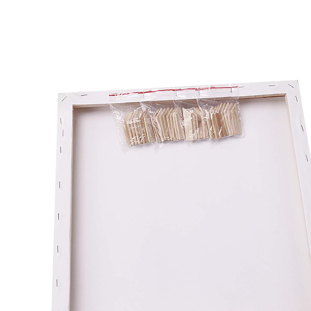 EXERZ 40x50cm Canvas Deep Edge 4pk Artist Framed 3.8cm Thick 380GSM Pre-Stretched 100% Cotton/Blank/Triple Primed/Acid Free/Medium Grain//Acrylic, Oil