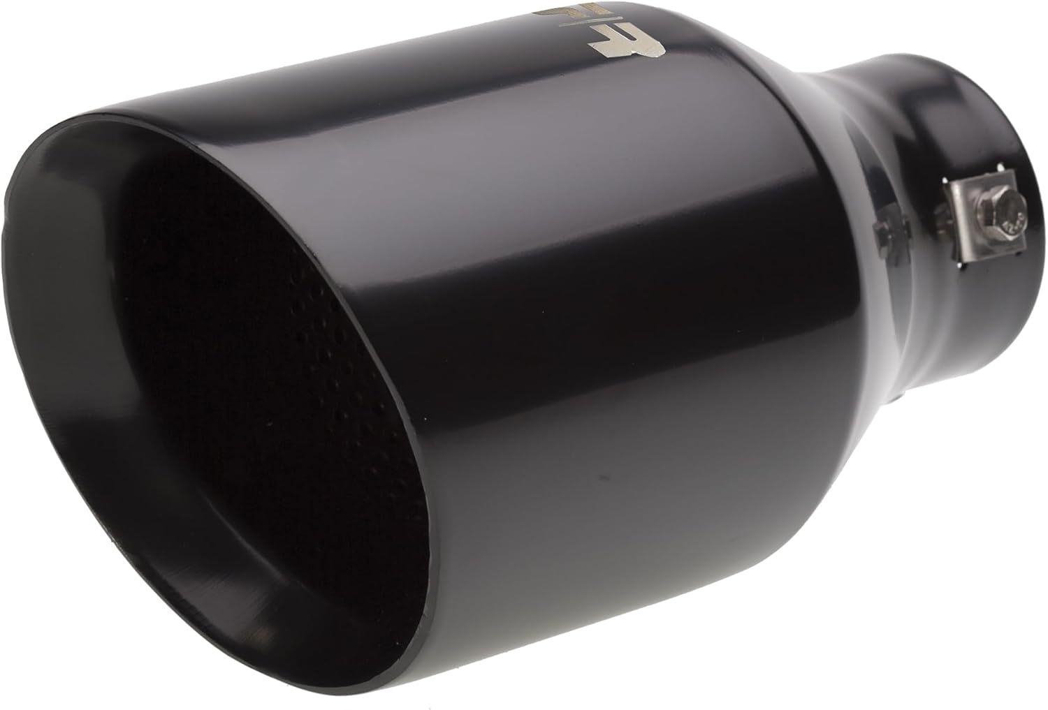 Simoni Racing TRX/20N Stainless Steel Round Universal Exhaust Tip, Black