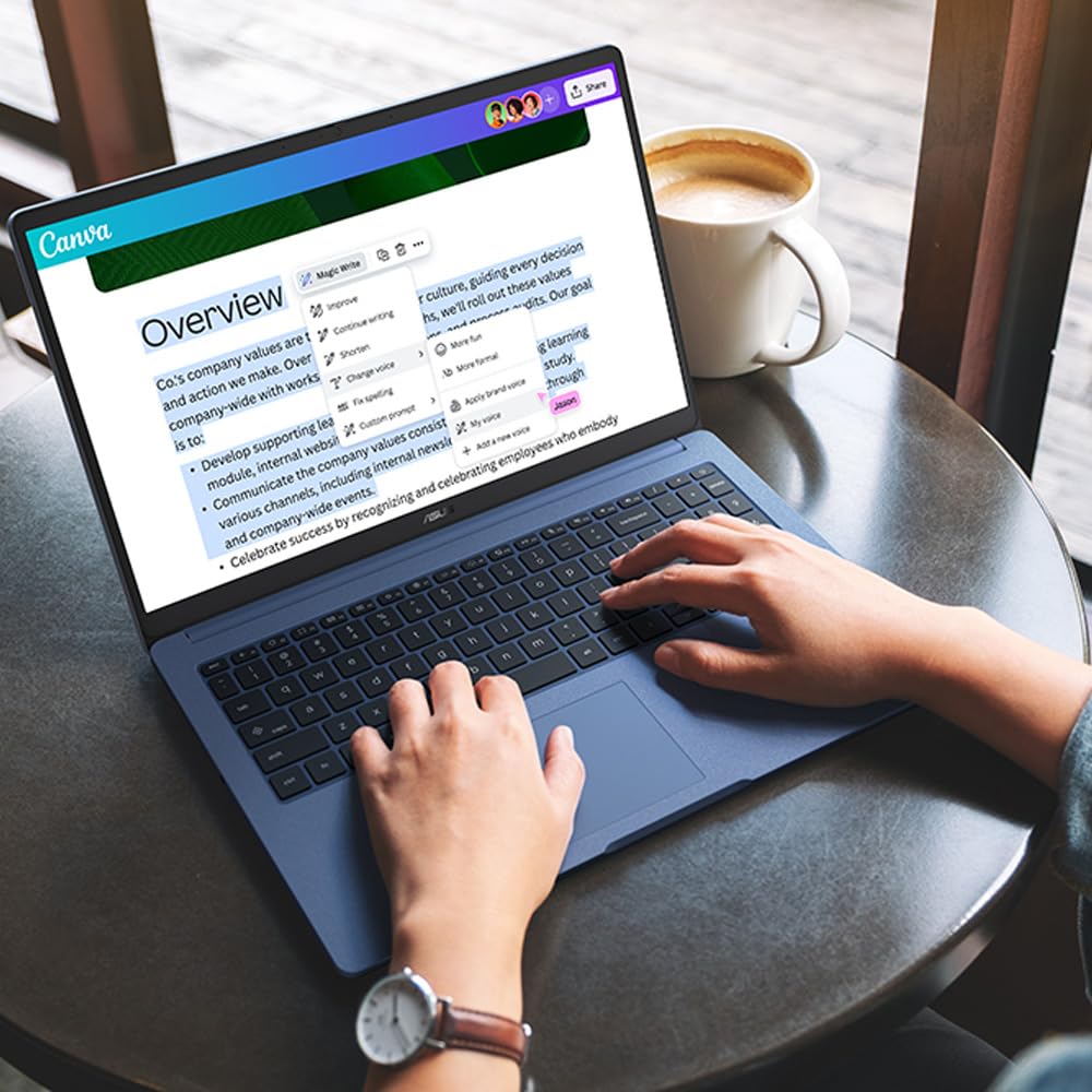 ASUS Chromebook 14 CX1400CKA Full HD Chromebook (Intel Celeron N4500, 4GB RAM, 64GB eMMC, Google Chrome OS)