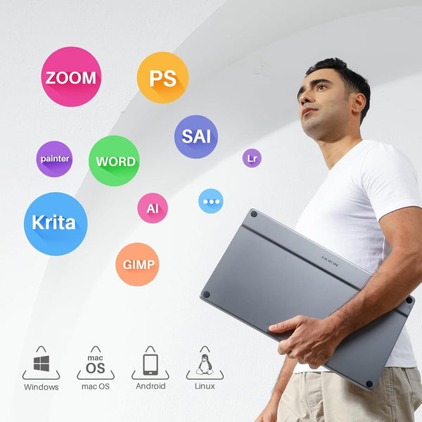 HUION Kamvas Pro 16(4K) UHD Graphic Tablet with Screen, 15.6-inch Monitor Full-Laminated Anti-Glare, Tilt Function 8192 Battery-Free Stylus PW517 for PC, Mac, Android