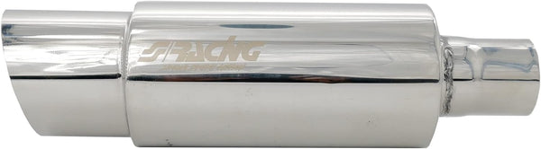 Simoni Racing ESR086 Exhaust Muffler Rounded Inox