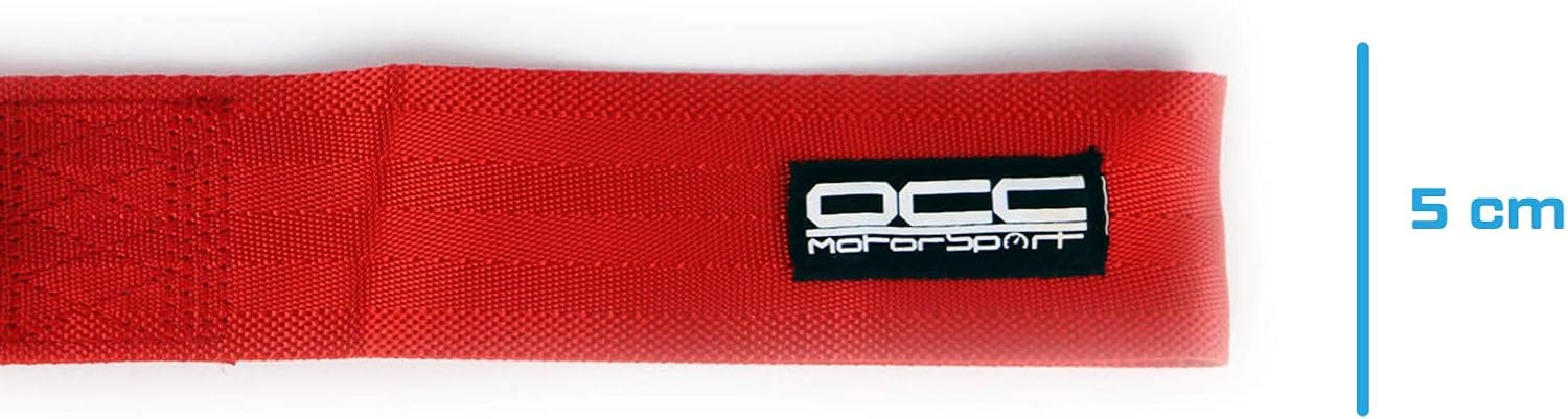 OCC MOTORSPORT RED TOW STRAP WITH SCREW