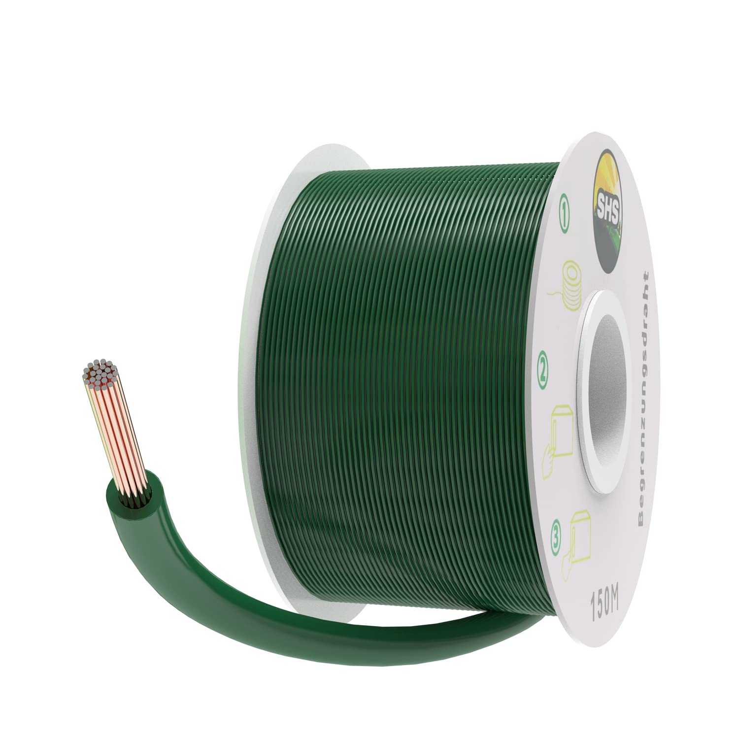 150 m Boundary Cable + 450 Ground Spikes + 10 Cable Connectors for Robotic Lawnmowers, Accessory Set, Boundary Wire for Search Cables, Compatible with