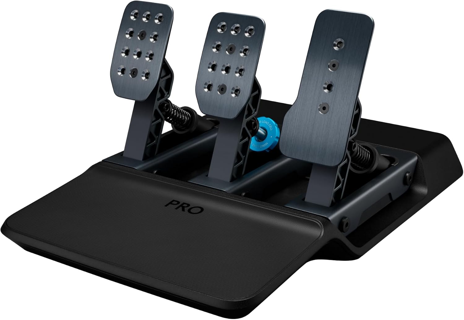 Logitech G PRO Racing Pedals - Racing Simulator Pedals with 100kg Load Cell Brake, Fully Customisable, Swappable Springs & Elastomers, Modular Design, Black