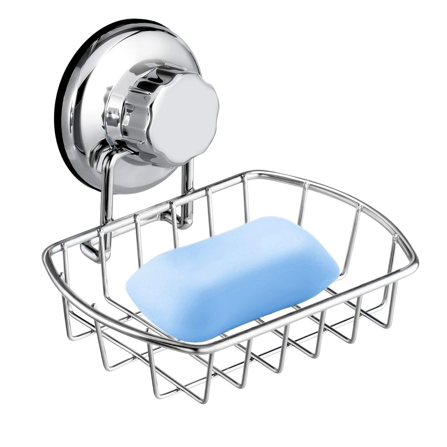 iPEGTOP Shower Caddy Basket Shelf & Soap Dish Holder for Bathroom Shampoo Conditioner Kitchen Storage Organizer SUS304 Stainless Steel, No Drilling