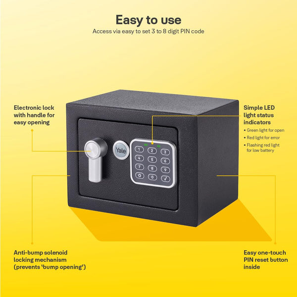 Yale - Electronic Alarmed Safe Laptop - Standard Security - YLC/200/DB2