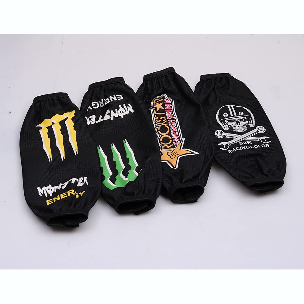 MiJunHD Motorcycle Rear Shock Absorber Pedal Shock Absorber Dust Cover Waterproof Cover Protective Cover ATV Electric Vehicle Off-road Motorcycle, 35CM (ROCKST)