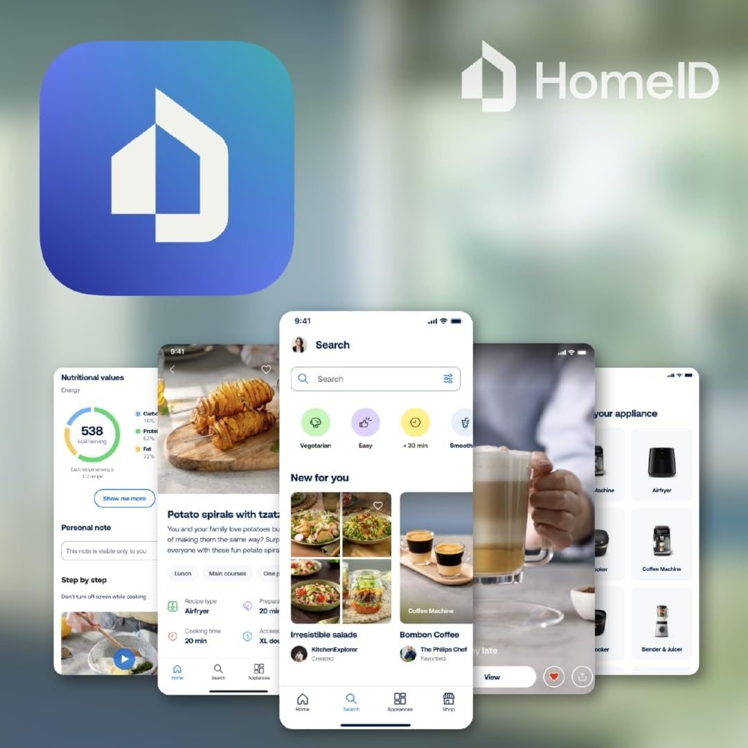 Philips 7000 Series Pasta Maker - ProExtrude Technology, Auto-Weighing, 8 Shaping Discs, Perfect Dough, Easy Clean, Up to 8 Portions, Black (HR2665/93)