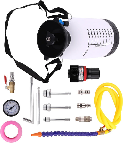 maXpeedingrods ATF Gearbox Oil Fluid Filling System Tool Kit for VW Audi 09G 01J CVT Benz 722.9 Transmission with Adapters