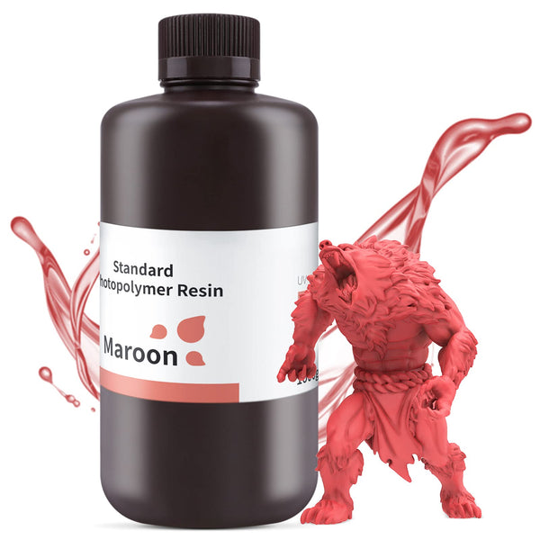 ELEGOO 8K 3D Printer Resin, Standard Photopolymer Resin 405nm UV-Curing Resin, Best for 8K/9K/12K/14K/16K LCD 3D Printer Space Grey 1000G