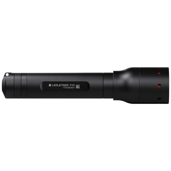 Ledlenser P7R torch LED, 1000 lumens, rechargeable Lithium 18650 battery, 210m long distance beam, focusable, up to zu 40h runtime, incl. magnetic charging system and wall mounting, Flashlight