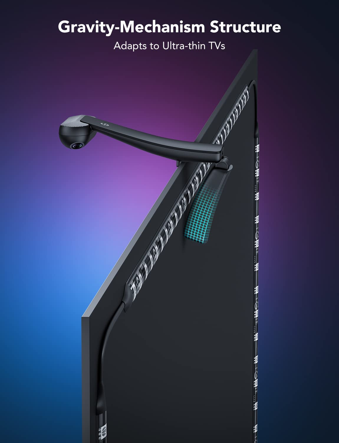 Govee TV LED Backlight T2 with Dual Cameras, 5m RGBIC Envisual LED Strip Lights with Double Beads for Ultra-Thin 75-85 inch TVs, Wi-Fi, Music Sync, DreamView, Voice&App Control, Alexa(0.9m*2+1.6m*2)