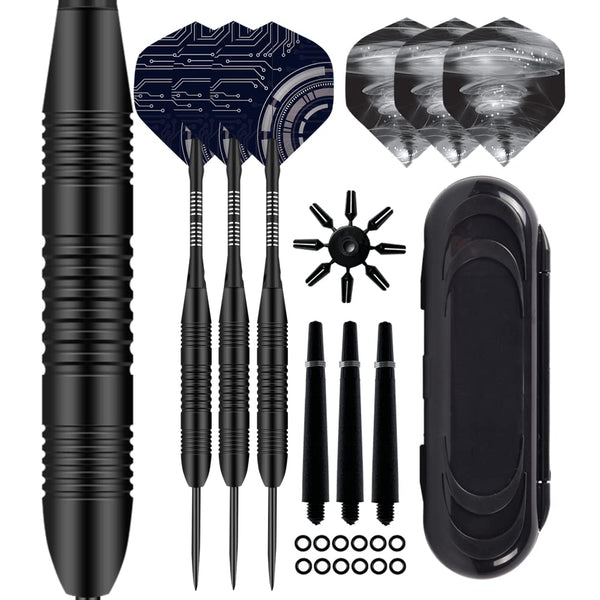 Steel Tip Darts Set,3 Pack Professional Dart with Aluminum Shafts and Darts Case