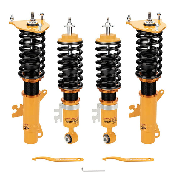 maXpeedingrods Height Adjustable Coilover Lowering Spring Shock Absorber Kit for S R53 Mk I (2002-2006)