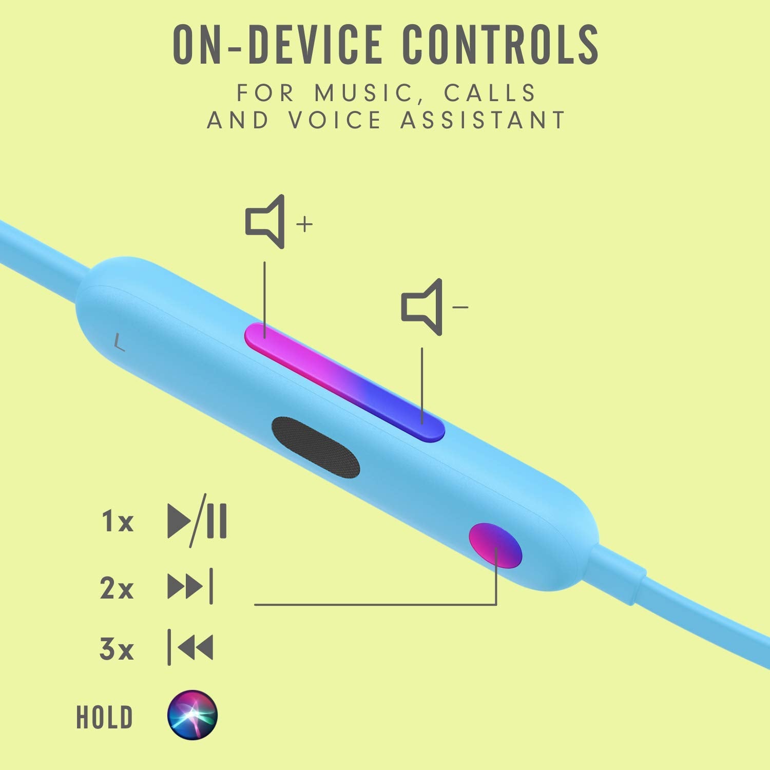 Beats Flex Wireless Earphones – Apple W1 Headphone Chip, Magnetic Earbuds, Class 1 Bluetooth, 12 Hours of Listening Time, Built-in Microphone - Smoke Grey