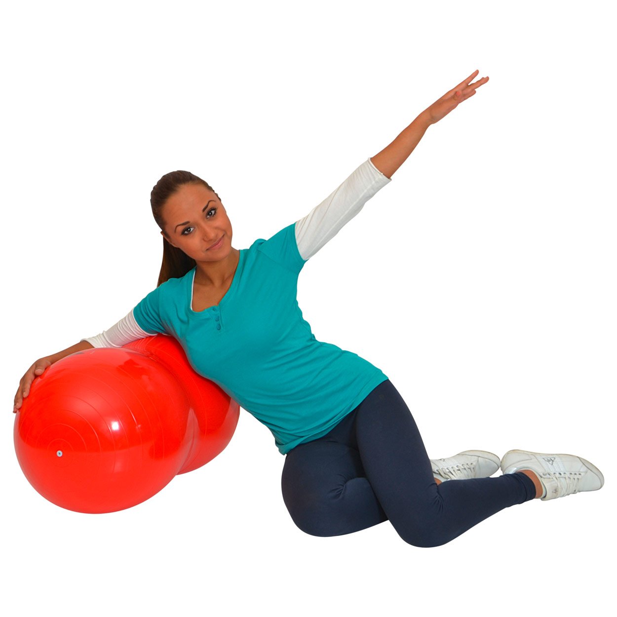 Gymnic Physio Roll 40 centimetre Ball - Red