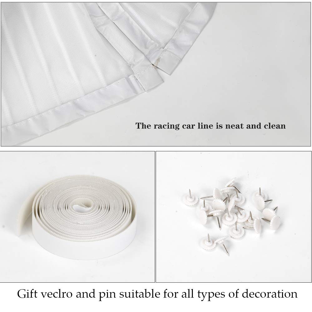 EXTSUD Magnetic Fly Screen Door Keep Insects Out Mosquito Door Screen Easy to Install without Drilling Top-to-Bottom Seal Automatically for Balcony Sliding Living Room Children's Room, 90x210 cm