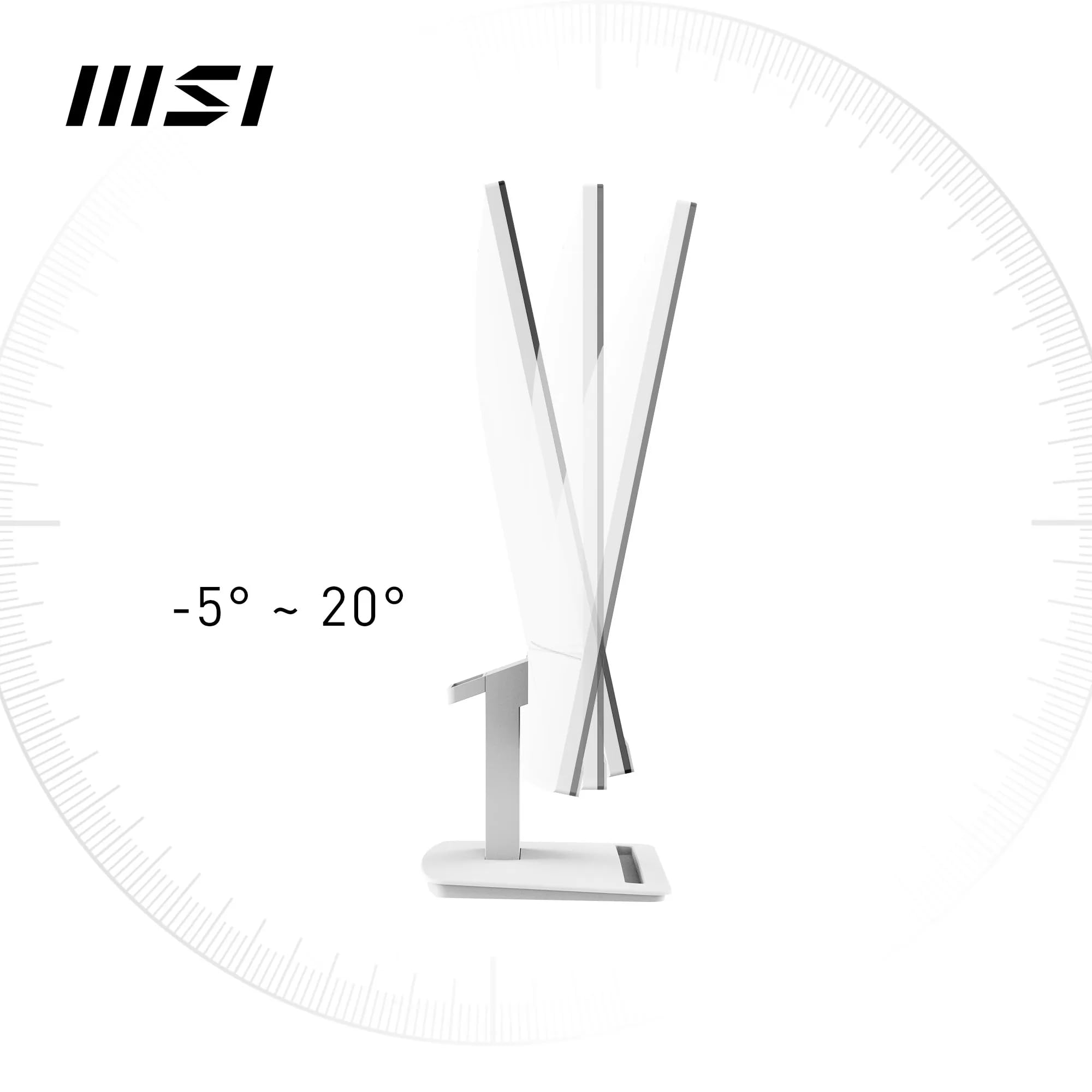 MSI PRO MP251 24.5 Inch Full HD Office Monitor - 1920 x 1080 IPS Panel, 100 Hz, Eye-Friendly Screen, Built-in Speakers, Tilt-Adjustable - HDMI 1.4b, D-Sub (VGA)