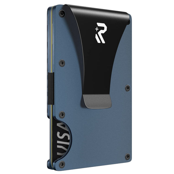 RealPlus Carbon Fiber Wallet, RFID Blocking Card Holder for Men, Minimalist Money Clip-Gifts for Men, Fathers, Boyfriends Birthday