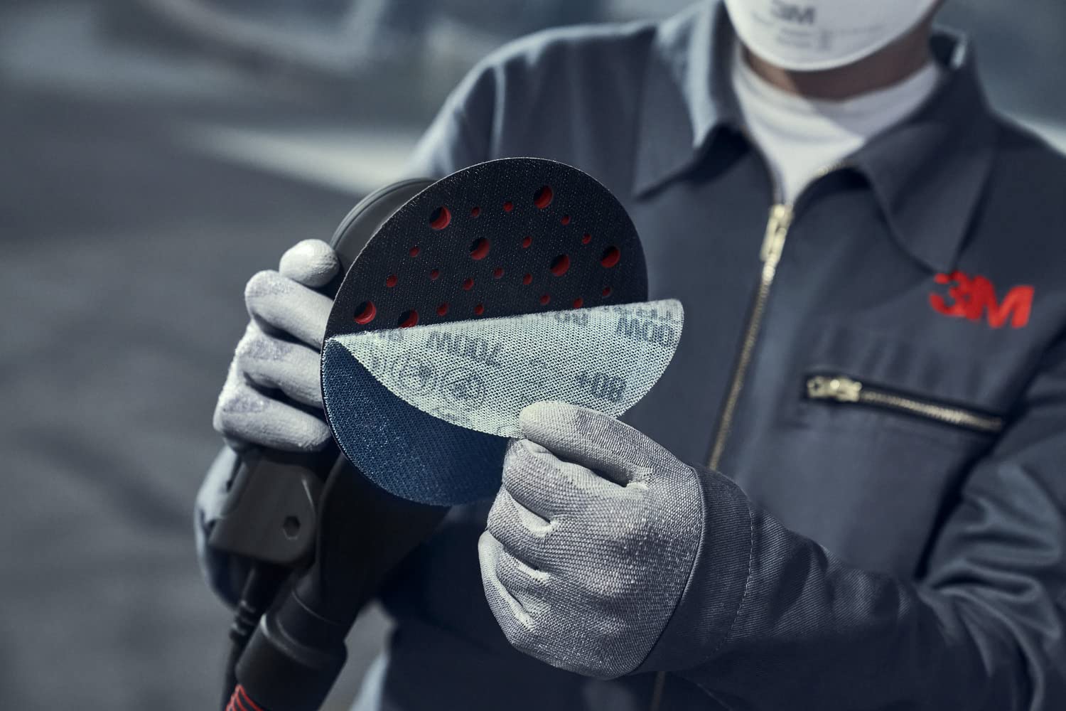 3M Xtract Pneumatic Random Orbital Sander, 88954, 150 mm, Central Vacuum, 5 mm Orbit, 1 per case