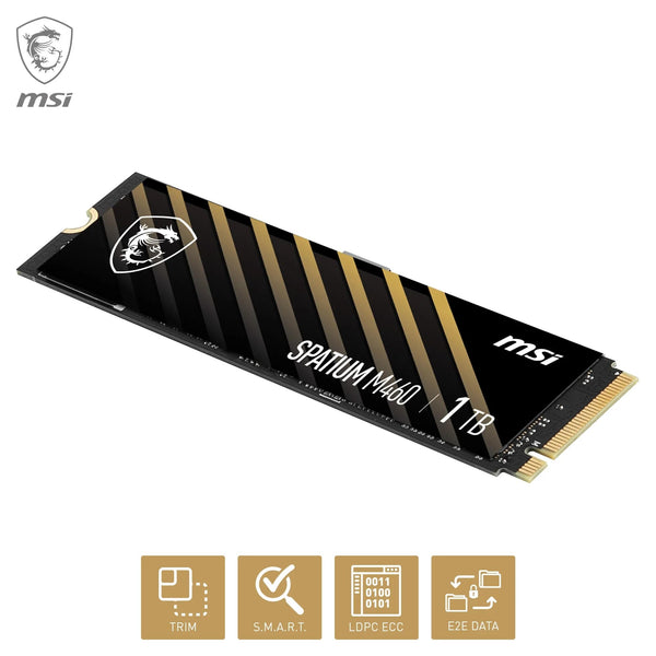 MSI SPATIUM S270 SSD 480GB - SATA 3 2.5" Solid State Drive, 500MB/s Read & 450MB/s Write, 3D NAND, Built-In Data Security, MSI Center - 5 Year Warranty (250 TBW)