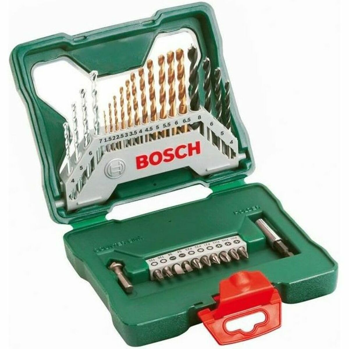 Bosch 70-Pieces X-Line Titanium Drill and Screwdriver Bit Set (for Wood, Masonry and Metal, Accessories Drills)