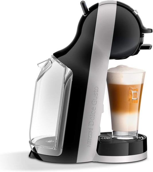 NESCAFÉ Dolce Gusto EDG155.BG Mini-Me Automatic Coffee Machine Black & Arctic Grey by De’Longhi - Starter Kit