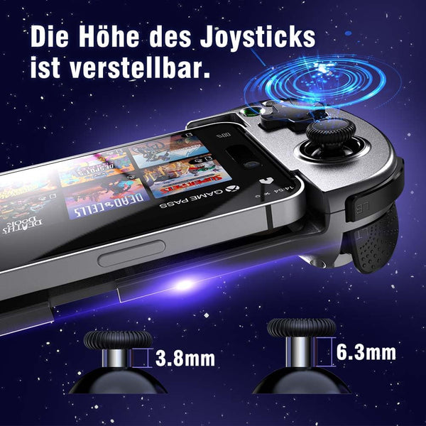 ShanWan Mobile Gaming Controller for Android/iOS, Phone controller for iPhone15, Bluetooth connection, PS Remote Gaming Xbox Cloud Steam Link GeForce NOW MFi Apple Arcade Gaming