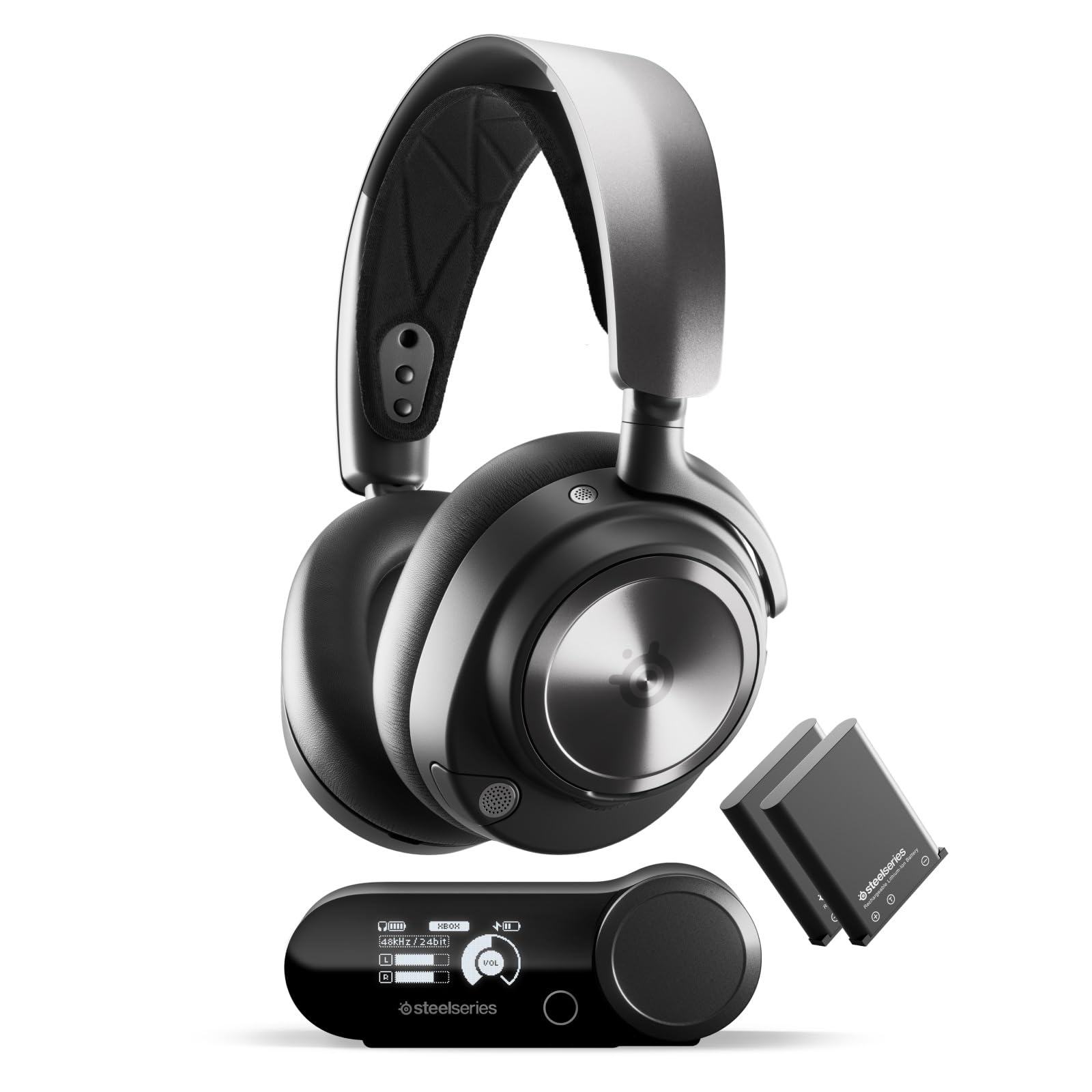 SteelSeries Arctis Nova Pro Wireless Xbox Omni-Platform Gaming Headset — Neodymium Magnetic Drivers — Active Noise Cancellation — 2 Battery System — Xbox, PC, PS5, PS4, Switch, Mobile