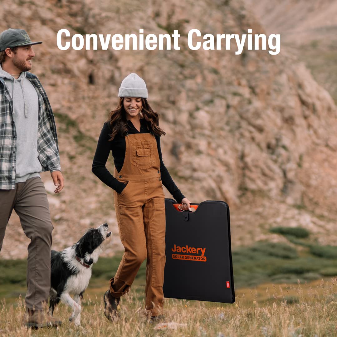 Jackery SolarSaga 200W Portable Solar Panel, Foldable Solar Panel, Off-Grid Power for Outdoor Adventures, Emergency