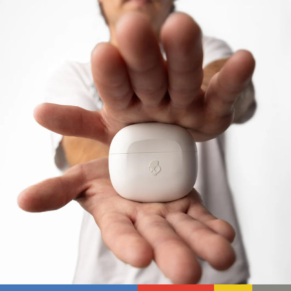 Skullcandy Rail Wireless Earbuds, Bluetooth Headphones, Noise Isolating Fit, Up to 42 Hours Battery, IP55 Sweat and Water Resistant, Microphone for iPhone Android - True Black