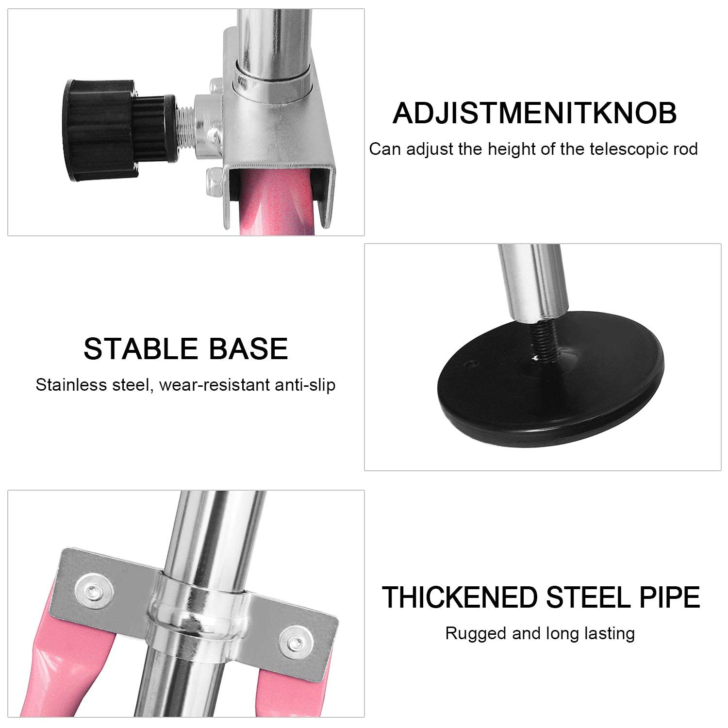 FBSPORT Gymnastics Bar,Gymnastics Equipment, Folding Horizontal Bar for Kids Home Training, Expandable Gymnastics Training Bar Junior with Adjustable