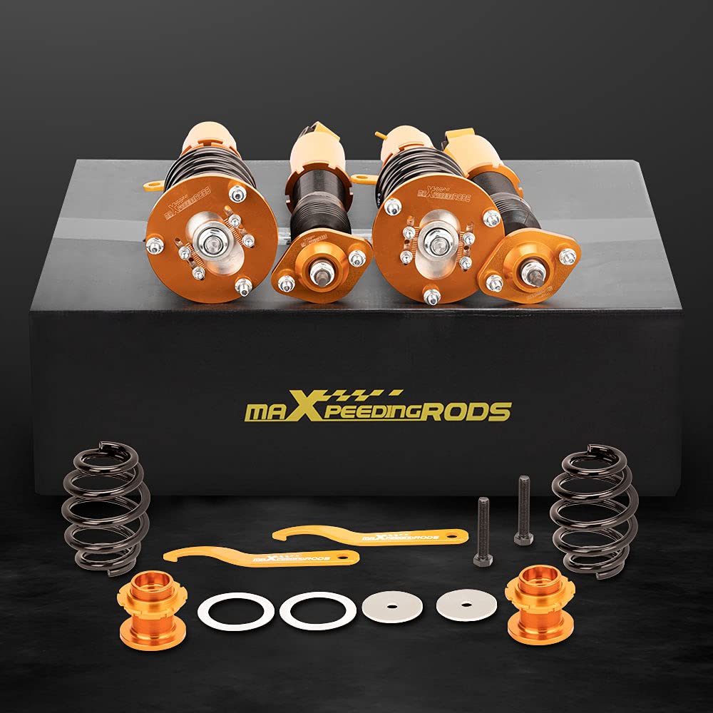 maXpeedingrods Coilovers Shock Suspension for BMW E46 3 Series 316i 318i 320i 323i 325i 328i 330i 1998-2006 - Red