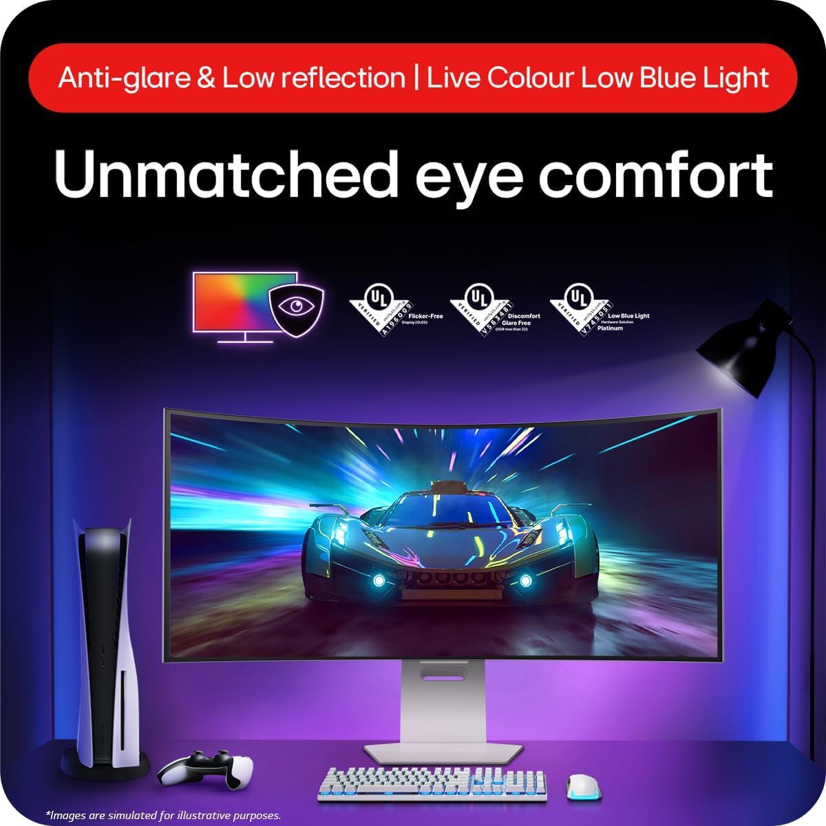 LG UltraGear OLED Gaming Monitor 32GS95UV-B, 32 inch UHD 4K, Dual mode 4K: 240Hz / FHD: 480Hz, 0.03ms Response Time, NVIDIA G-Sync & AMD FreeSync Premium Pro, 7W Stereo speakers, DisplayPort, HDMI 2.1