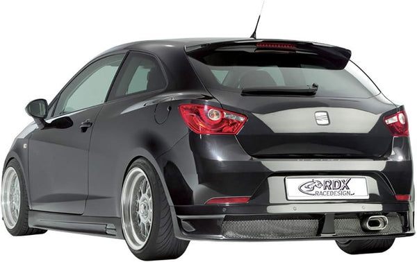 RDX Racedesign Rear bumper skirt compatible with Seat Ibiza 6J SC 3 doors 2008-2012 excl. FR/Cupra (PU)