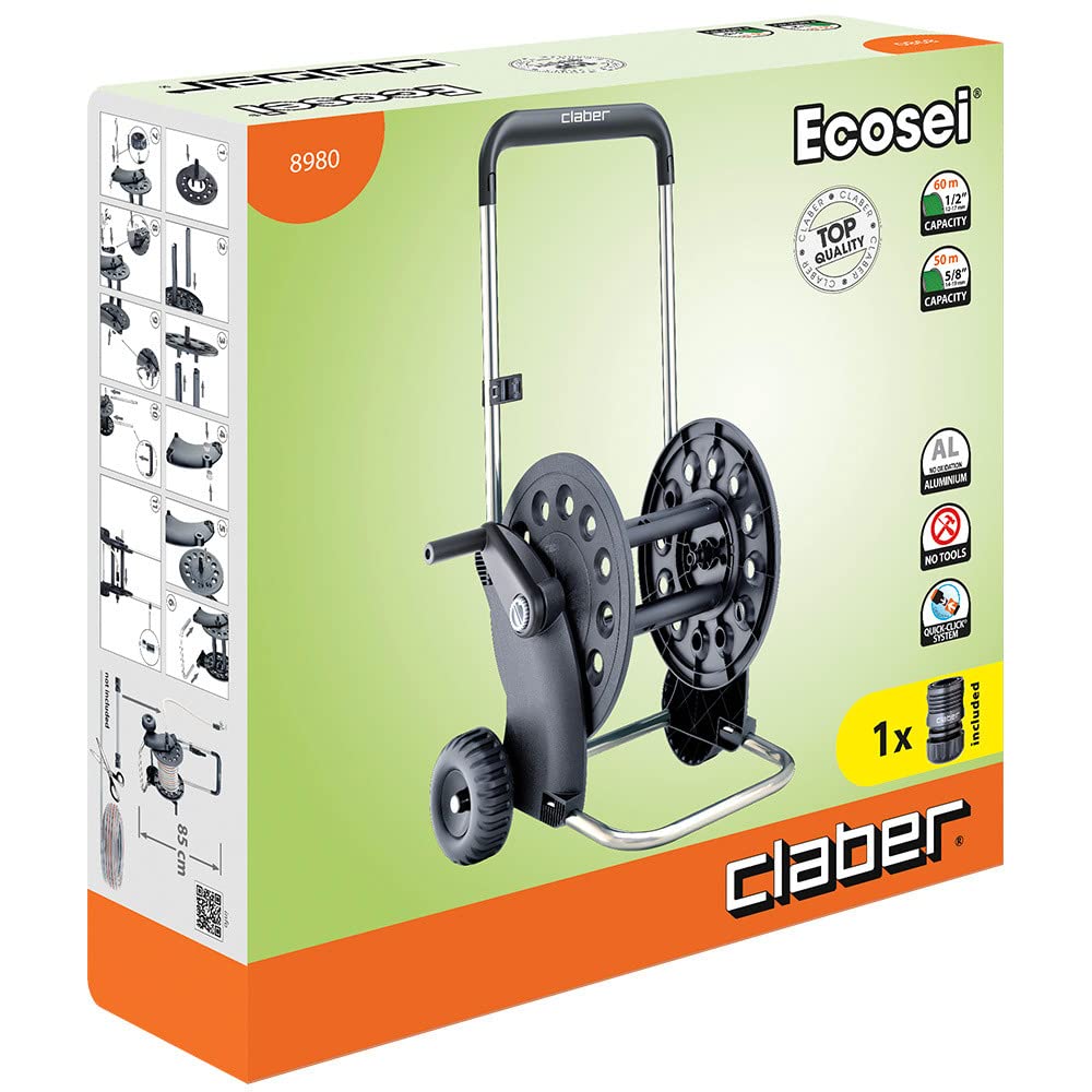 Ecosei Claber Hose Trolley - Durable and Lightweight Aluminium Frame