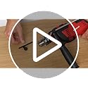 Einhell TC-ID 1000 E Impact Drill | Hammer Drill With Auxiliary Handle, Soft Grip, Speed Control | 1010W Electric Drill With Percussion Hammer Drilling Function , Red