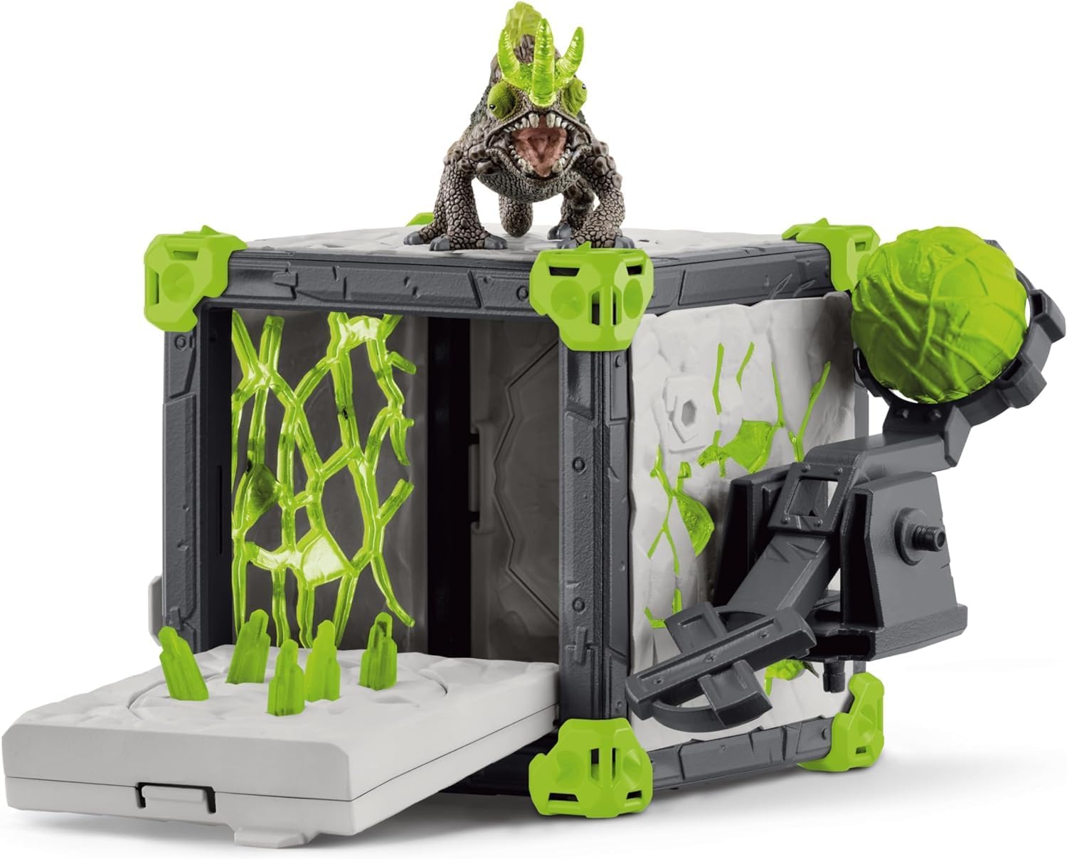 schleich 42677 BattleCave Stone Chameleon, ELDRADOR CREATURES - Playset, 34 pieces for Age 7+