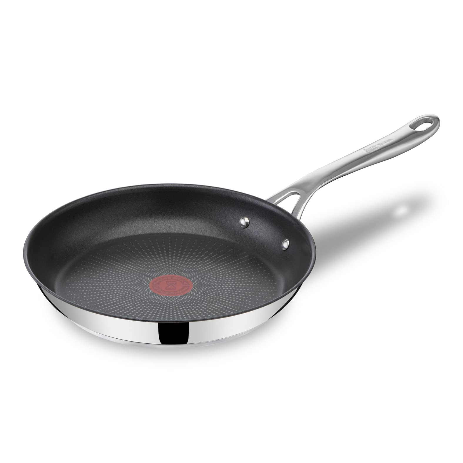 Jamie Oliver by Tefal Cook's Direct, Stainless Steel, Non-Stick Frying Pan 28 cm, Induction Compatible, 10-Year Guarantee, Oven Safe