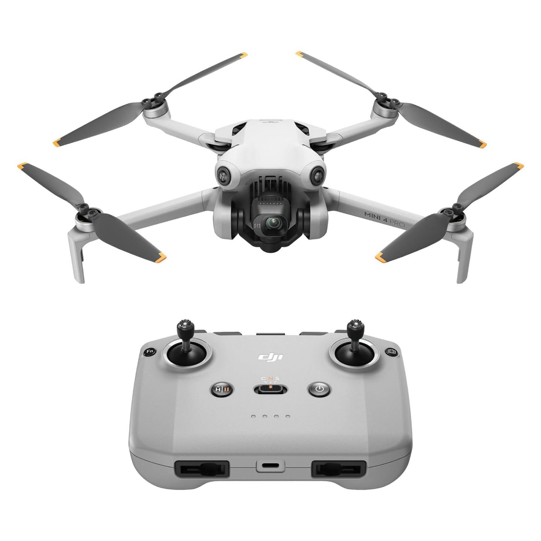 DJI Mini 4 Pro (DJI RC 2), Folding Mini-Drone with 4K HDR Video Camera for Adults, Under 0.549 lbs/249 g, 34 Mins Flight Time, 20 km Max Video Transmission Distance, Omnidirectional Vision Sensing