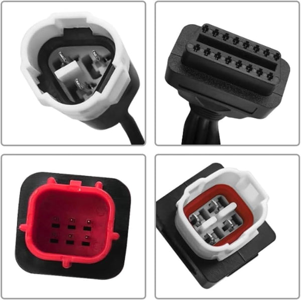 3 Pin 4 Pin 6 Pin OBD2 3 in 1 Motorbike Diagnostic Adapter motorrad obd Cable Compatible For Yamaha Honda Motorcycle Euro5 Guzzi Kawasaki