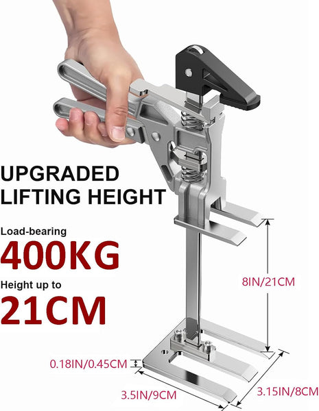 Labor Saving Arm Jack 2 Pack, Multi-Function Hand Lifting Tool Jack, Two-Speed Descent Furniture Lifter Jacks, Arm Tool Lift for Installing Cabinets,Doors & Windows, Load-Bearing 400 kg