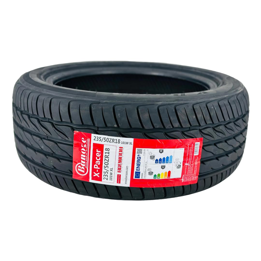 BANOZE X-Pacer 235/40ZR18 95W XL High-Performance Tyre – Extra Load, W Speed Rating (168 mph), Enhanced Grip for Sports Cars & Sedans (2)