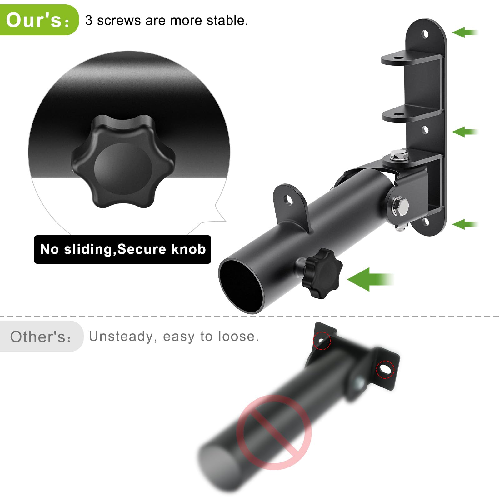 Kipika Heavy-Duty Wall-Mounted Landmine Attachment: 2-Inch Olympic Bar Compatible, Swiveling T-Bar Row Platform for Ultimate Home Gym Workouts