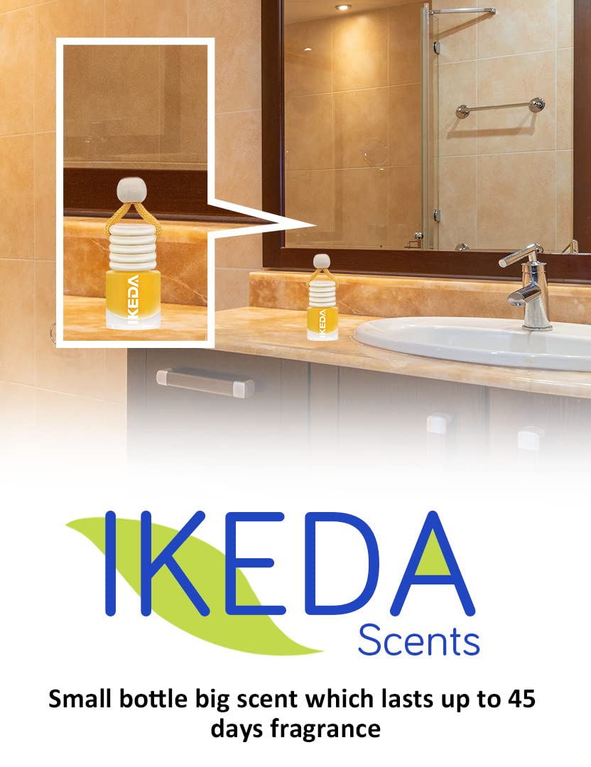 Ikeda scents Ikeda Car Air Fresheners | Automotive Hanging Pendant | Auto Perfume Diffuser with Real Oil | Strong and Long Last Fragrance | Fresh Smell Cover Odours | Car Accessories for Men Women