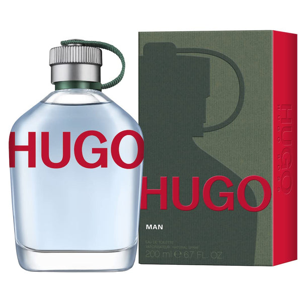 HUGO Man Eau de Toilette, Men's Perfume, Notes of Crispy Green Apple and Fir Balsam, Aromatic Fragrance, Medium Longevity, 200ml