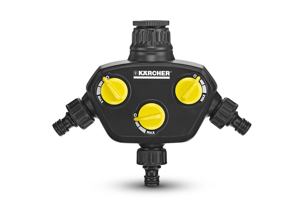 K?rcher 2.645-200.0 3-Way Tap Adapter, Schwarz